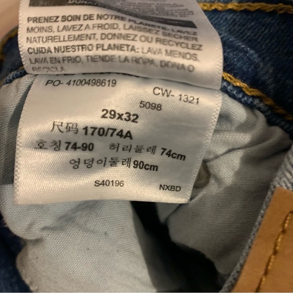 NWOT Levi’s Denizen Slim Taper Jean - Picture 6 of 6